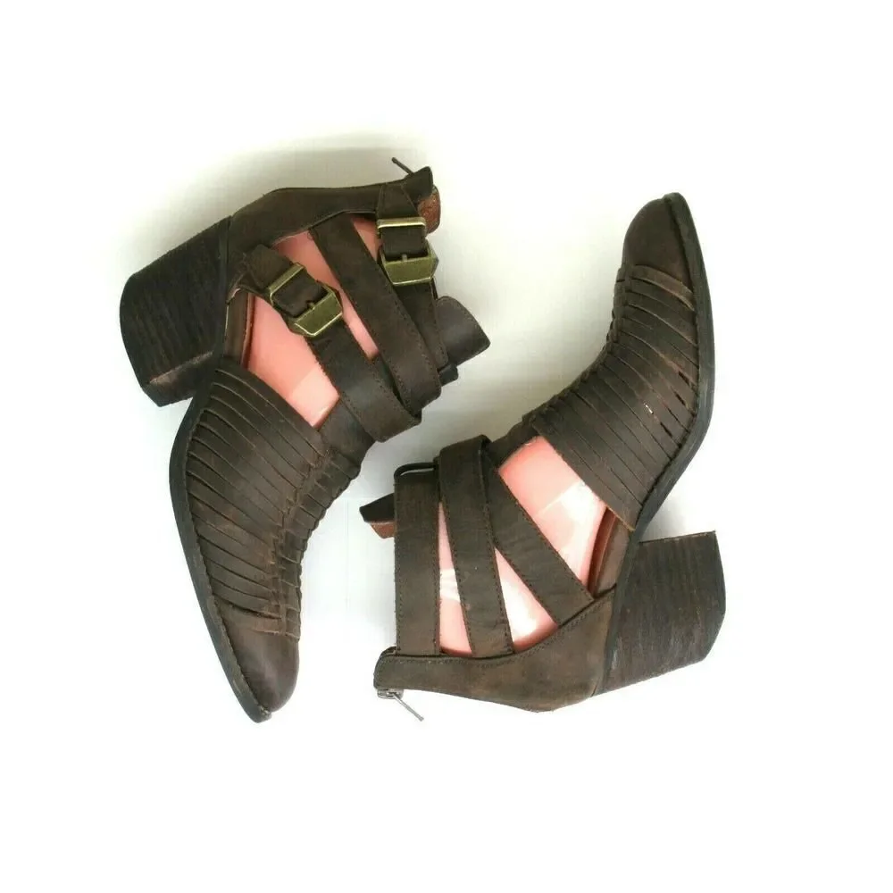 Jeffrey Campbell Brown Stillwell ‎ Ankle Bootie